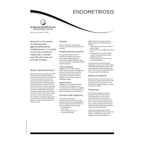 Endometriosis fact sheet